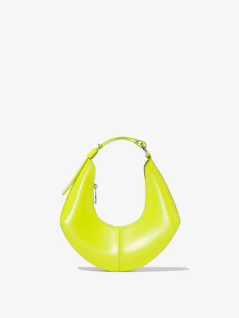 Front image of Small Chrystie Bag in LIME