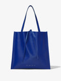 Front image of Twin Nappa Tote in COBALT