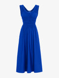Still Life image of Poplin Gathered Dress in ROYAL BLUE
