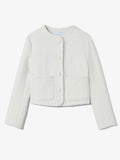 Still Life image of Tweed Cropped Jacket in OFF WHITE