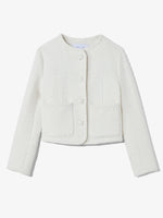 Still Life image of Tweed Cropped Jacket in OFF WHITE