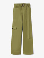 Still Life image of Cotton Twill Cargo Pants in KHAKI GREEN