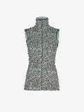 Still Life image of Slinky Jersey Turtleneck Top in BLACK/WHITE/JADE