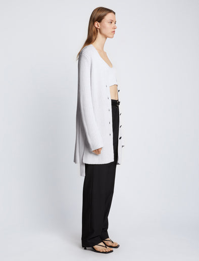 Proenza Cardigan – Schouler Cotton Ribbed Relaxed