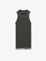 Still Life image of Space Dye Rib Knit Tank Top in NAVY/LIME/BLACK