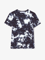 Flat image of Tie Dye T-Shirt in BLACK/WHITE