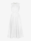 Still Life image of Poplin Cut Out Midi Dress in OFF WHITE