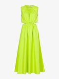 Still Life image of Poplin Cut Out Midi Dress in GREEN APPLE