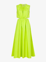Still Life image of Poplin Cut Out Midi Dress in GREEN APPLE