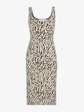 Still Life image of Animal Jacquard Tank Top Dress in BEIGE/BLACK