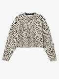 Still Life image of Animal Jacquard Sweater in BEIGE/BLACK
