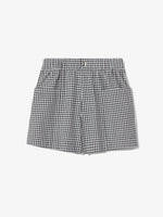 Still Life image of Gingham Seersucker Boxer Shorts in OFF WHITE/BLACK