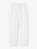 Still Life image of Solid Cotton Linen Easy Pants in OFF WHITE