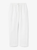 Still Life image of Solid Cotton Linen Easy Pants in OFF WHITE
