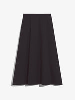 Still Life image of Soft Poplin Wrap Skirt in BLACK