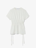 Still Life image of Ruched Side Tie T-Shirt in OFF WHITE