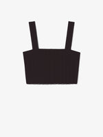 Still Life image of Pointelle Rib Bralette in BLACK