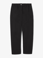 Still Life image of Solid Cotton Linen Easy Pants in BLACK