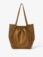 Front image of Drawstring Tote in BARK