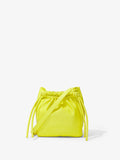 Front image of Drawstring Pouch in SULPHUR with strap down