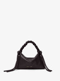 Front image of Mini Drawstring Bag in BLACK