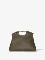 Front image Bar Bag in OLIVE with handles up