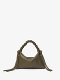 Front image of Mini Drawstring Bag in OLIVE