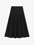Flat image of Eco Poplin Wrap Skirt in black