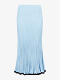 Still Life image of Silk Cashmere Rib Knit Skirt in LIGHT BLUE