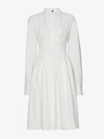 Still Life image of Eco Poplin Shirt Dress in WHITE