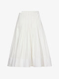 Flat image of Eco Poplin Wrap Skirt in white