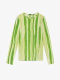 Still Life image of Painted Stripe T-Shirt in GREEN MULTI