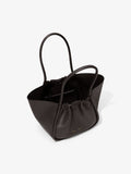 Interior image of Carved Python Large Ruched Tote in BLACK