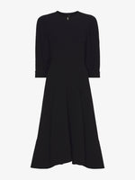Still Life image of Matte Viscose Crepe Dress in BLACK
