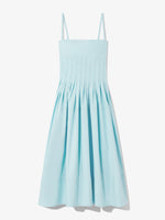 Still Life image of Eco Poplin Pintuck Dress in BABY BLUE