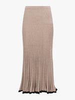 Still Life image of Silk Cashmere Rib Knit Skirt in TAUPE