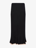 Still Life image of Silk Cashmere Rib Knit Skirt in BLACK