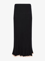 Still Life image of Silk Cashmere Rib Knit Skirt in BLACK