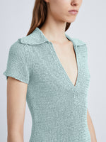 Proenza Schouler Ribbon Crochet Maxi Sweater Dress
