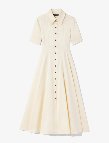 Proenza Schouler Silk Cotton Shirt Dress - Ecru | Proenza