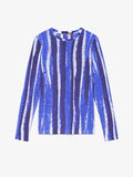 Still Life image of Painted Stripe T-Shirt in COBALT MULTI