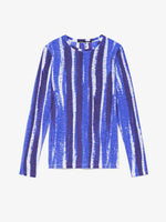 Still Life image of Painted Stripe T-Shirt in COBALT MULTI