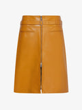 Still Life image of Glossy Leather Skirt in CARAMEL
