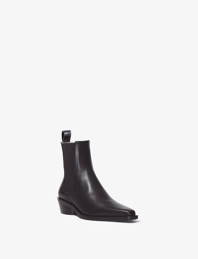 Front 3/4 image of BRONCO CHELSEA BOOTS in Black