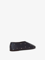 Back 3/4 image of GLOVE STUDDED SLIPPERS in Navy