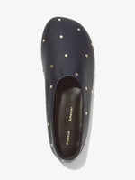 Aerial image of GLOVE STUDDED SLIPPERS in Navy