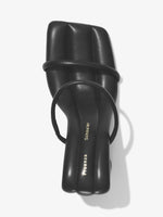 Aerial image of SQUARE SLIDE SANDALS-100MM in Black