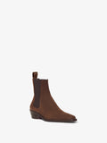 Front 3/4 image of BRONCO CHELSEA BOOTS in Dark Brown