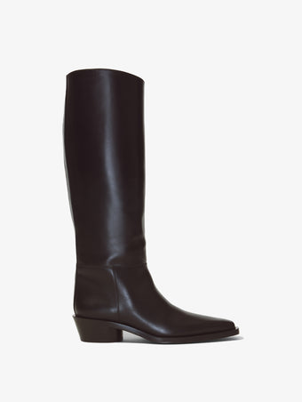 Proenza Schouler side image of Bronco Knee High Boots in black