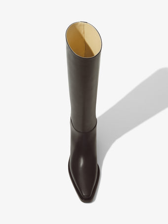 Proenza Schouler aerial image of Bronco Knee High Boots in black
